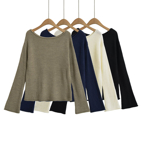 One shoulder top sweater